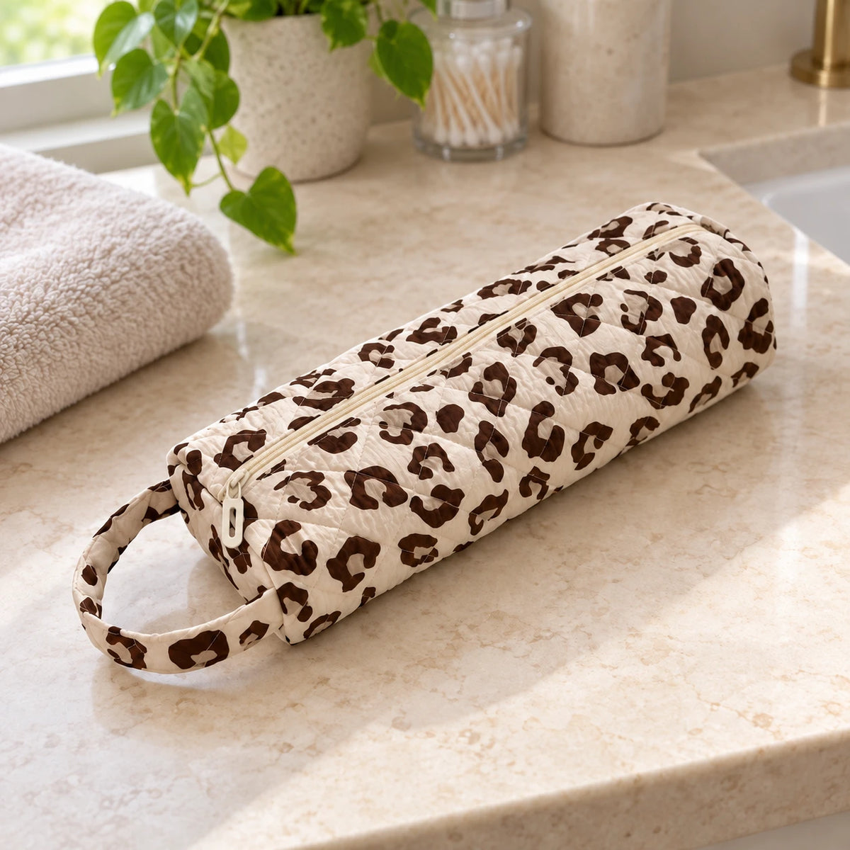 Tooly Leopard — Bathroom counter