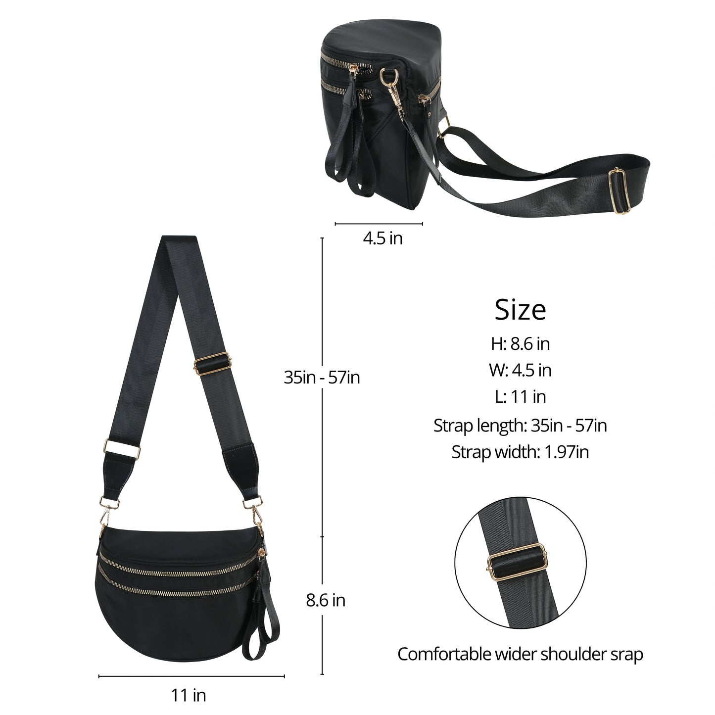 GoFree - The Roomiest Bum Bag (Solid)