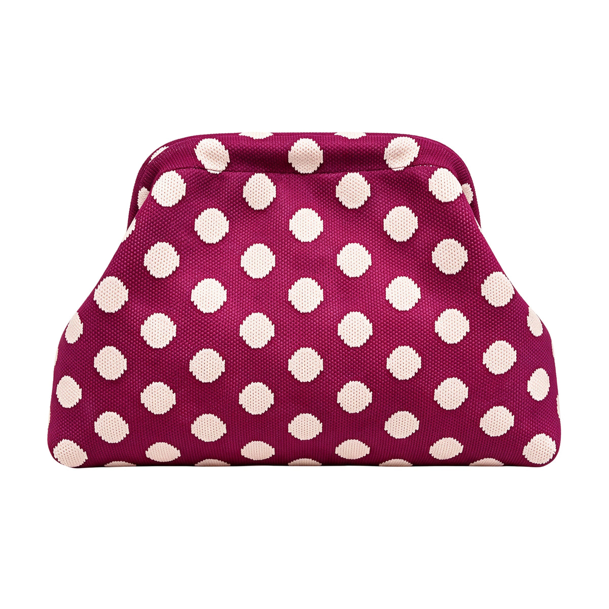 Burgundy Polka Dot