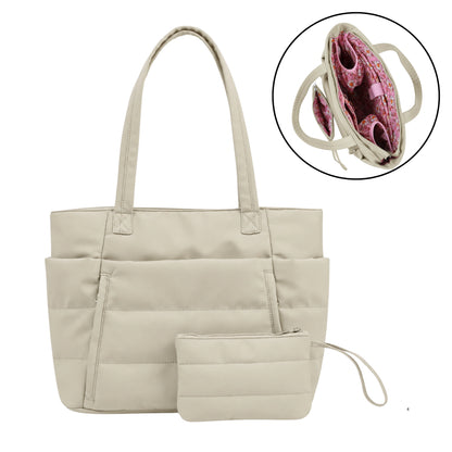 Cloudy Plus – The Organized Puffer Tote Bag