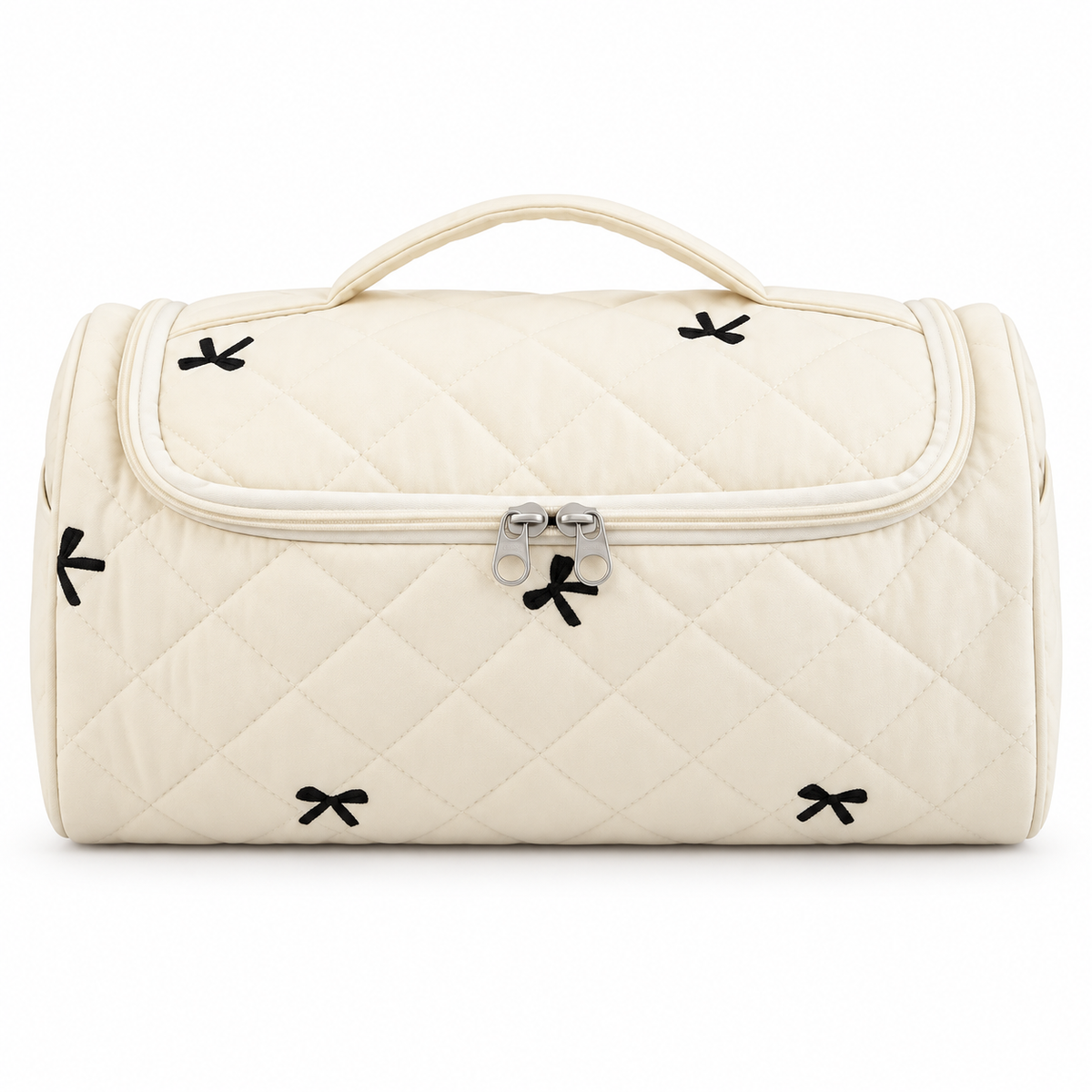 Blowy front view - Milk White Black Butterfly
