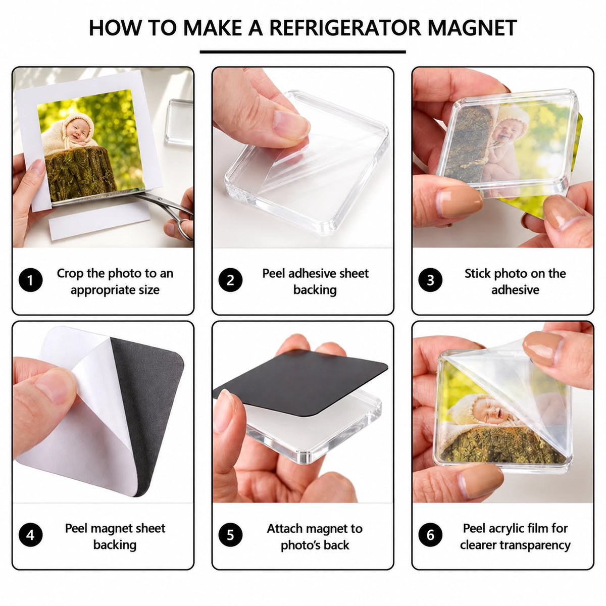 How to make a fridge magnet with Magny in 6 steps