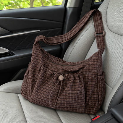 Plaidy Brown Plaid — 12 car seat