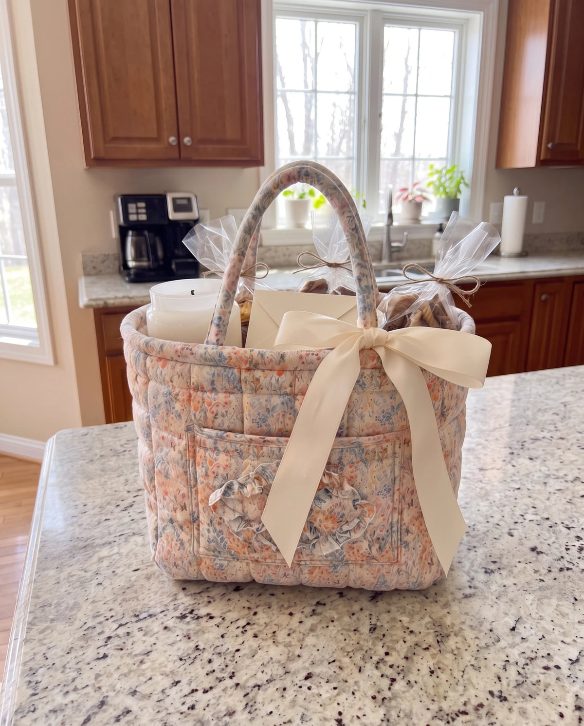 Quilty quilted basket